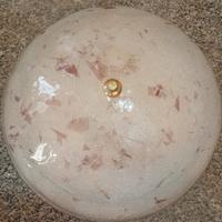 Plafoniera in vetro satinato 