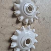 Coppia di paralumi in vetro plafoniera, campana