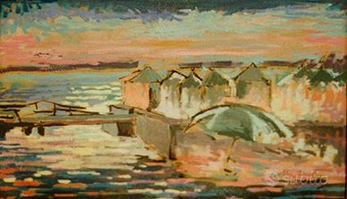 Voltolino Fontani, opera su tavola, Bagni Pejani