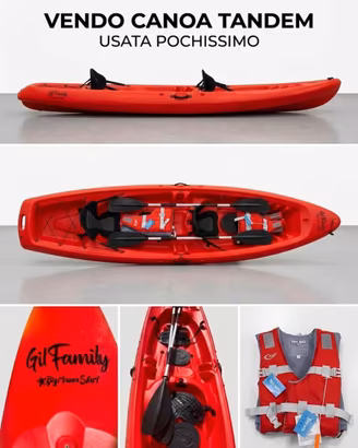 Canoa / Kayak Tandem "Gil Family" -  COME NUOVA