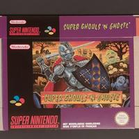 Super ghouls'n ghosts SNES, solo scatola "REPRO"