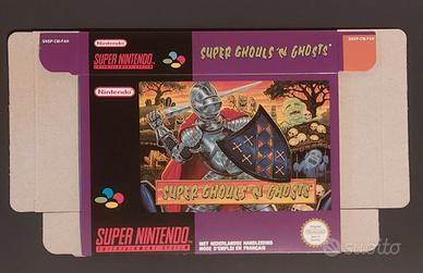Super ghouls'n ghosts SNES, solo scatola "REPRO"