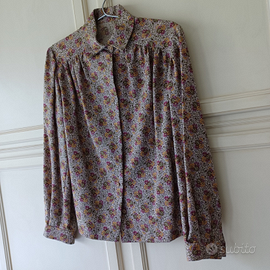 Giacca sartoriale donna rosa floreale cotone