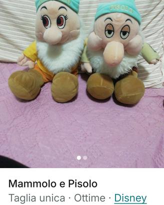 pupazzi pisolo e mammolo 