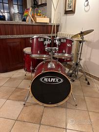 Batteria acustica mapex completa 5 pezzi + 2piatti