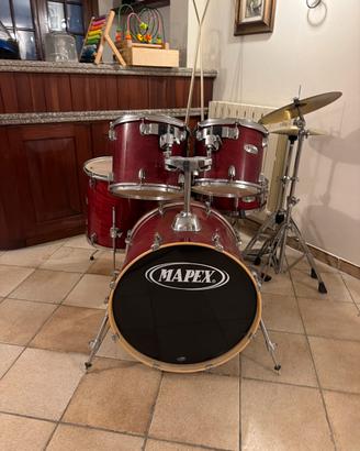 Batteria acustica mapex completa 5 pezzi + 2piatti