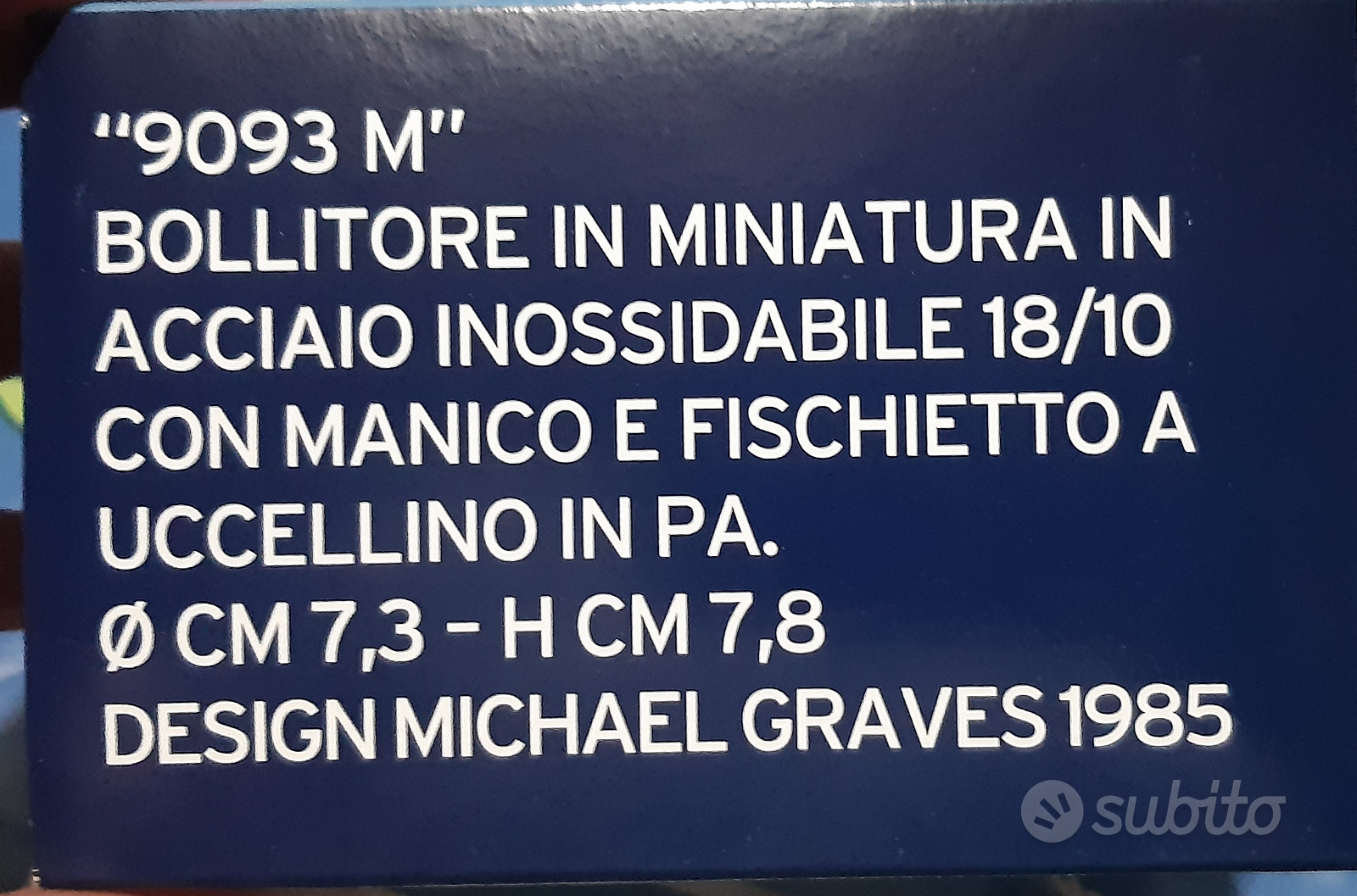 Bollitore in miniatura - Alessi