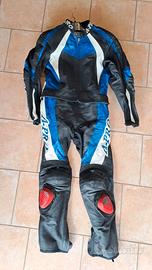 Tuta moto divisibile A-PRO taglia 54 vera pelle.