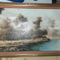 Dipinto olio su tela anni 50-60