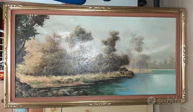 Dipinto olio su tela anni 50-60