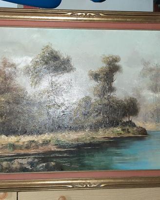 Dipinto olio su tela anni 50-60