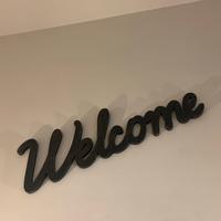Scritta decorativa Welcome