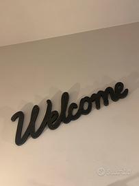 Scritta decorativa Welcome