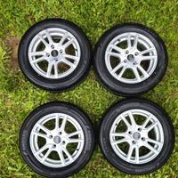 SET completo RUOTE cerchi 15'+pneumatici 4 stag.ni