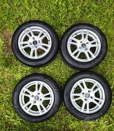 SET completo RUOTE cerchi 15'+pneumatici 4 stag.ni