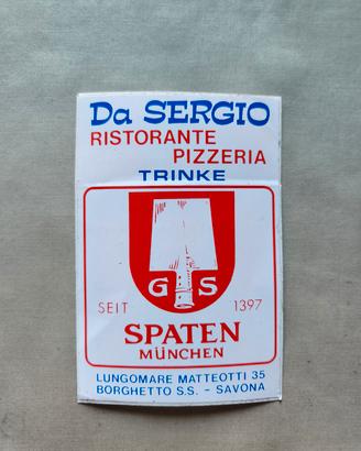 Adesivo vintage anni 70 80 Savona 