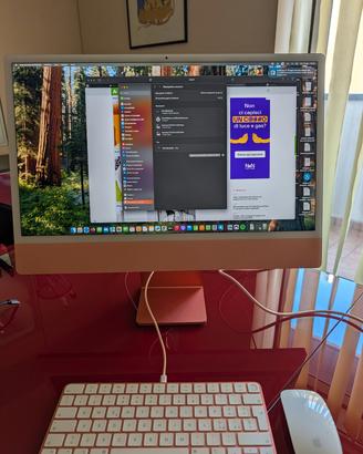 Imac 24 M1 16 GB RAM SSD 512 GB Apple care 