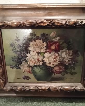 DIPINTO ANTICO OLIO SU LEGNO (FIRMATO M. FRANZI)