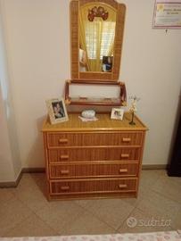 camera da letto vimini