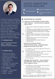 Cameriere Sala/Buffet esperto (3 Stagioni)