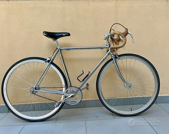 Bicicletta corsa vintage in acciaio tg 51