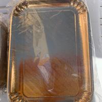 Vassoio cartone dorato