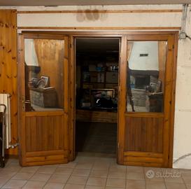 porta finestra tre battenti 