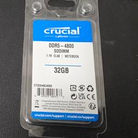 Ram crucial 32gb sodimm ddr5 e altre dimm e sodimm