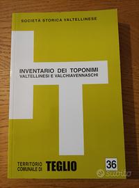 inventario dei toponimi valtellinesi e valchiavenn