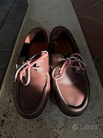 Scarpe da barca Timberland in pelle marrone