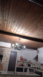 Lampadari salotto cucina ambiente rustico