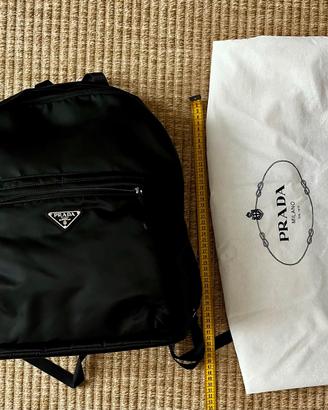 Zaino Prada originale in nylon nero
