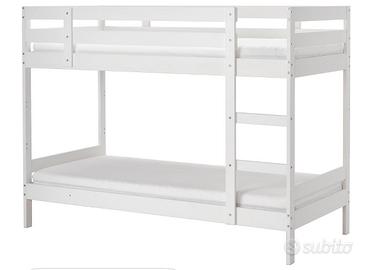 Letto a castello IKEA 90x200 cm – Bianco