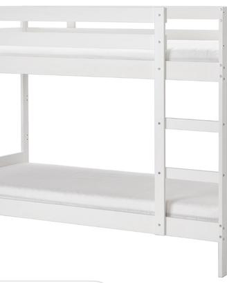 Letto a castello IKEA 90x200 cm – Bianco