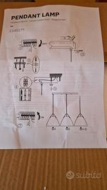 Lampadario Ledkia, tri-pendente | MAI USATO