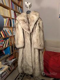 Pelliccia lunga vintage in vera volpe M/L