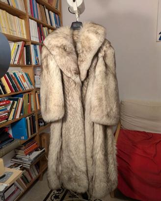 Pelliccia lunga vintage in vera volpe M/L