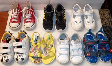 7 Paia Scarpe per bambini usate ma in buono stato 