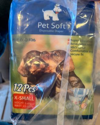Pet Soft pannolini per cani femmina 12 pz