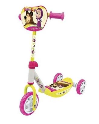 Monopattino 3 ruote per bambini Masha e Orso