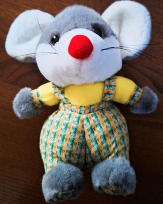 Peluche animali: topo, koala, pesce, lupo, elefant