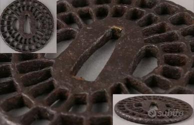 Tsuba antica giapponese kiku