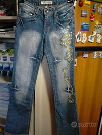Jeans con paillettes