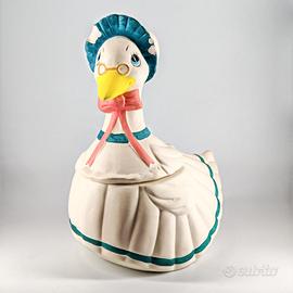 Vintage Mother Goose Cookie Jar Biscuit Barrel Cer