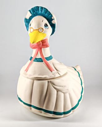 Vintage Mother Goose Cookie Jar Biscuit Barrel Cer