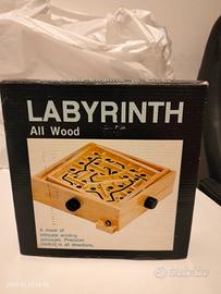 Labyrinth gioco vintage legno