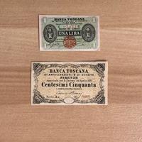 Lotto lire Banca Toscana 1870