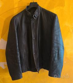Giacca biker vera pelle taglia M RARE vintage