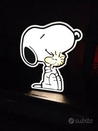 Lampada LED Snoopy & Woodstock – Insegna luminosa