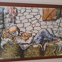 disegno con cornice pezzo unico